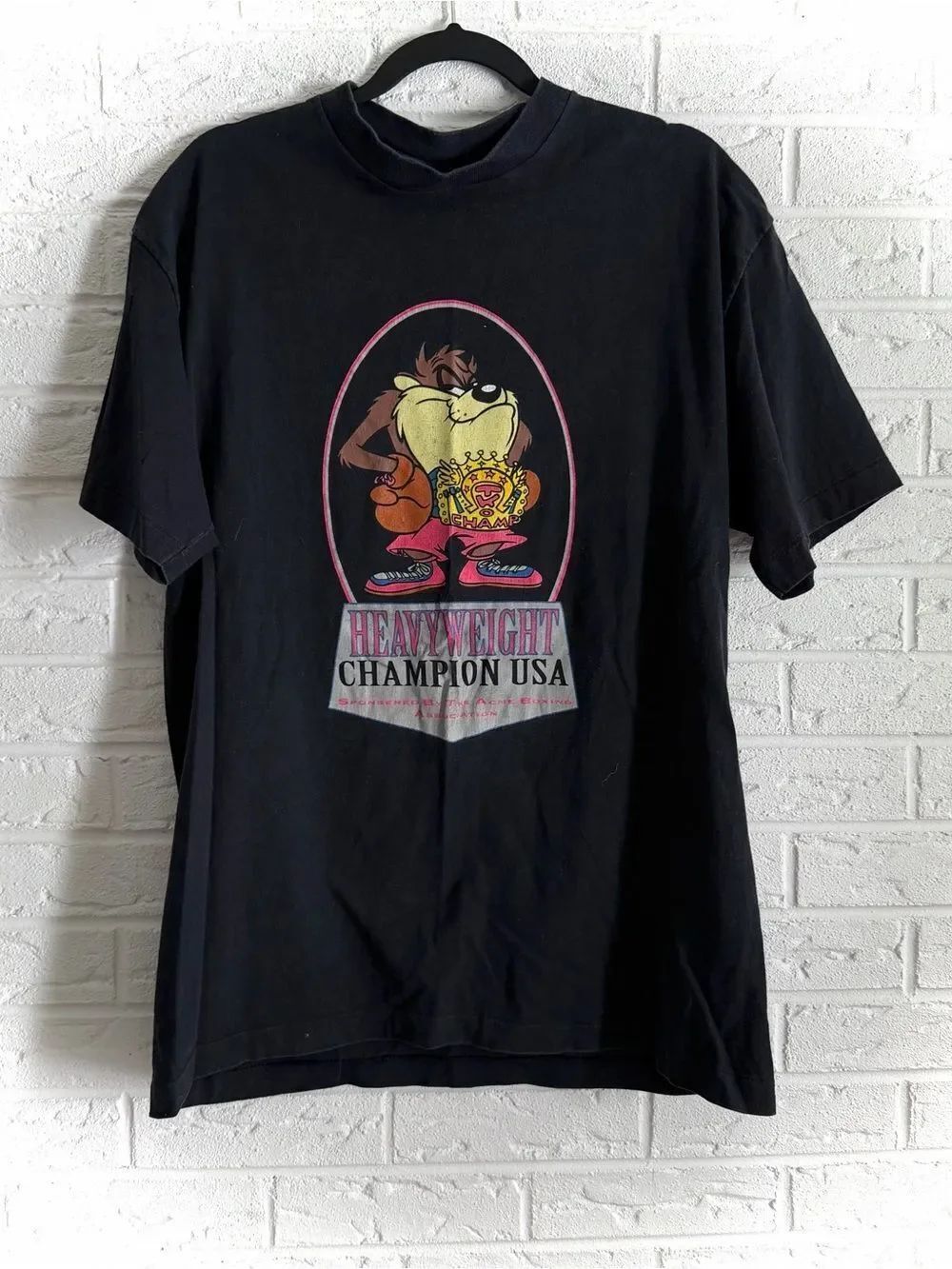 Vintage Looney Tunes Tasmanian Devil Single Stitch T-Shirt Size XL